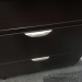 Espresso Office Suite w/ Straight Bow Front Desk & Credenza